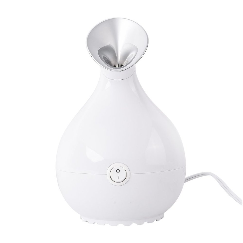White Facial Steamer 60ml Water Tank with On Off Switch for Silky Glowing Skin